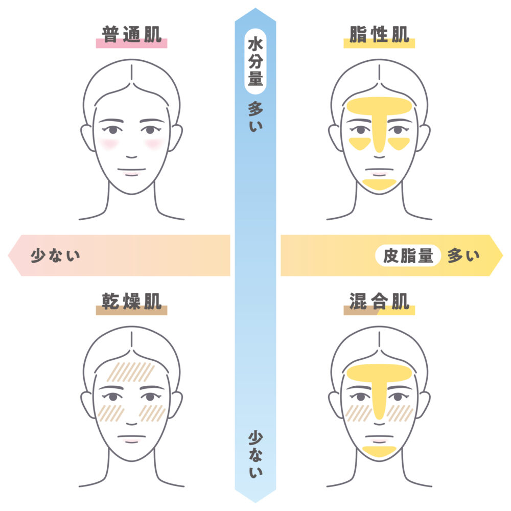 混合肌とは?脂性肌・乾燥肌との見分け方と改善方法を解説